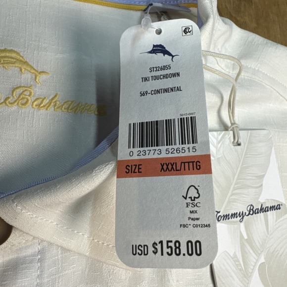 NWT Tommy Bahama Tiki Touchdown Short Sleeve Button Down Men's 3XL 100% Silk - Picture 8 of 15